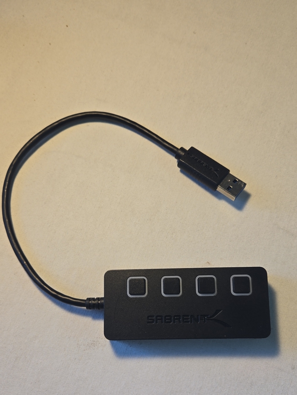 4-Port USB 2.0 Hub - Black